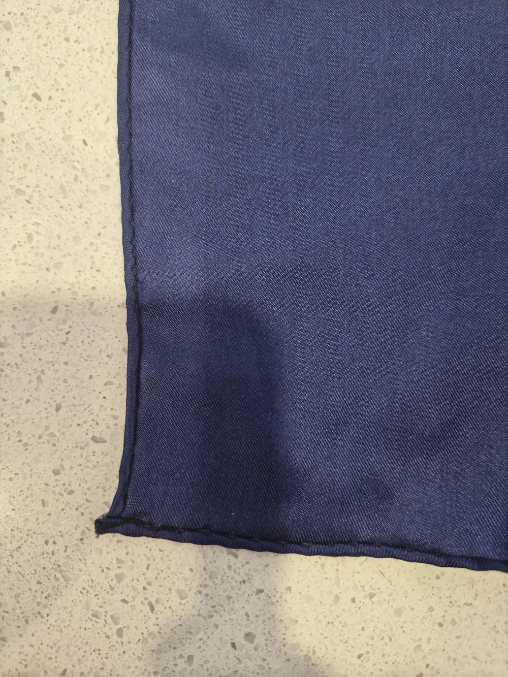 Christian Dior Blue Geometric Silk Scarf - Picture 5 of 5